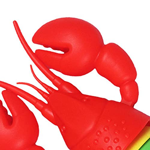 Image of Lobster Sensory Decompression Toy, 3D Printed Lobster Fingertip Toy Cute Colorful Portable for Office Play (Red Head)