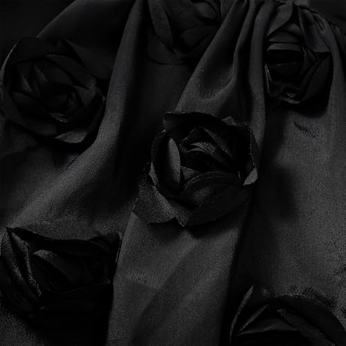 SOBOWO Baby Girl Black Dress Toddler Flower Sequin Tulle Sleeveless Birthday Wedding Formal Party Dresses Princess 0-24M3