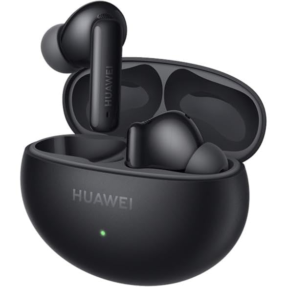 HUAWEI FreeBuds 6i, Intelligent Dynamic ANC 3.0, Punchy Bass, Fast Charging, Longer Listening, Distraction-Free Calling, IP54 Sweat- and Water-resistance, Dual-Device Connection, Black