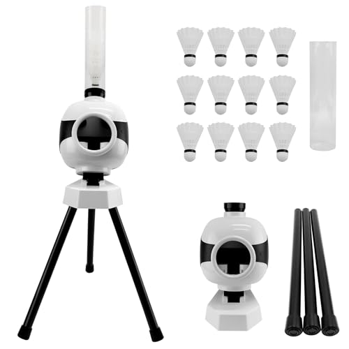 JAOGAUS Badminton Aufschlagmaschine, Badminton Trainingsgeräte, Tragbare Wurfmaschine mit 12 Bällen, Geeignet für Trainingswettkämpfe im Innen- und Außenbereich JAOGAUS Badminton Aufschlagmaschine, Badminton Trainingsgeräte, Tragbare Wurfmaschine mit 12 Bällen, Geeignet für Trainingswettkämpfe im Innen- und Außenbereich