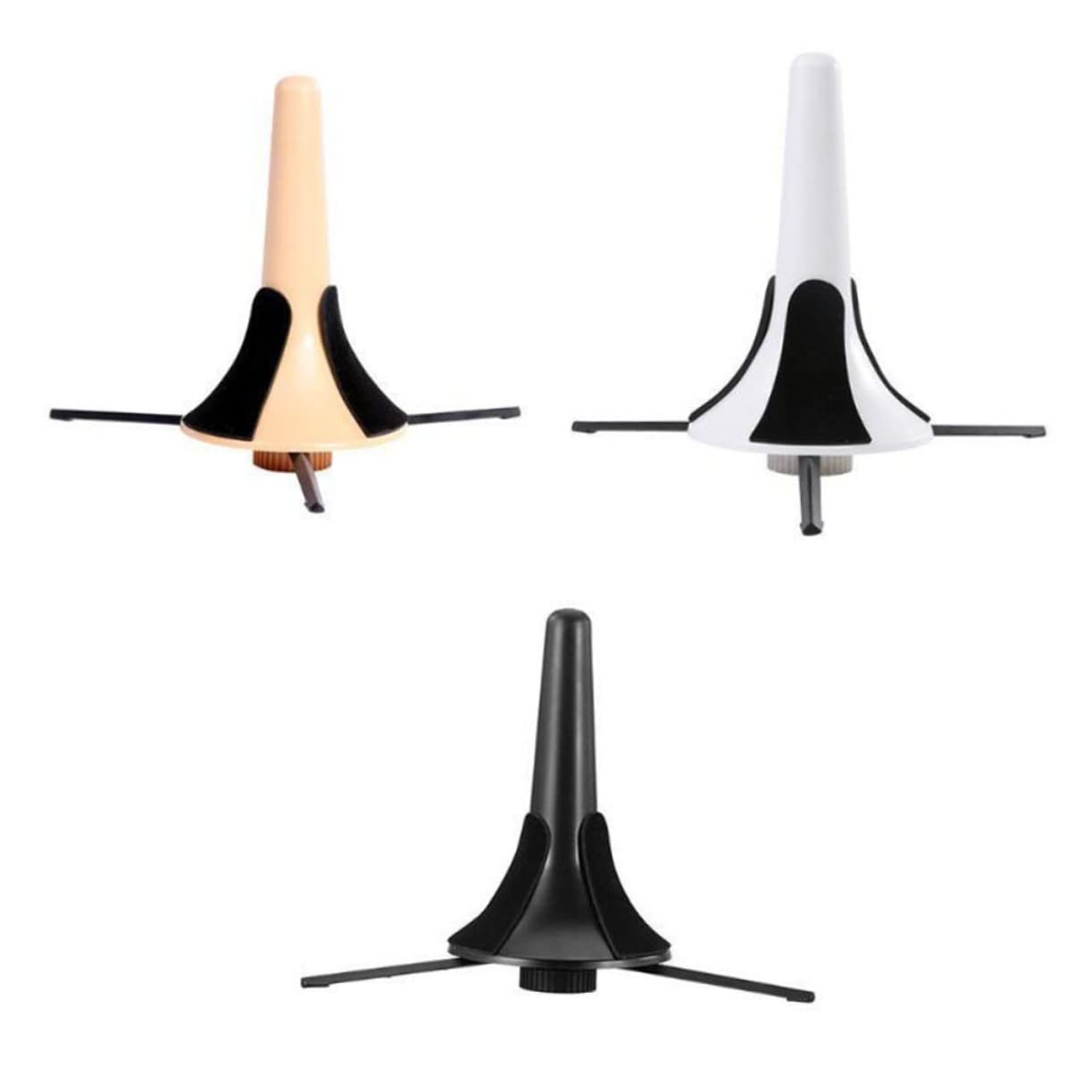 GOOHOCHY Portable Trumpet Stand Foldable Tripod Metal Bracket for Trumpet Holder and Support Music Stand