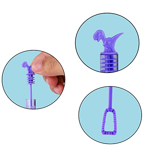 20 Stück Seifenblasen Dinosaurier Packung Bunte Bubbles für Kindergeburtstag Mitgebsel Standesamt Hochzeit Polterabend für Kinder