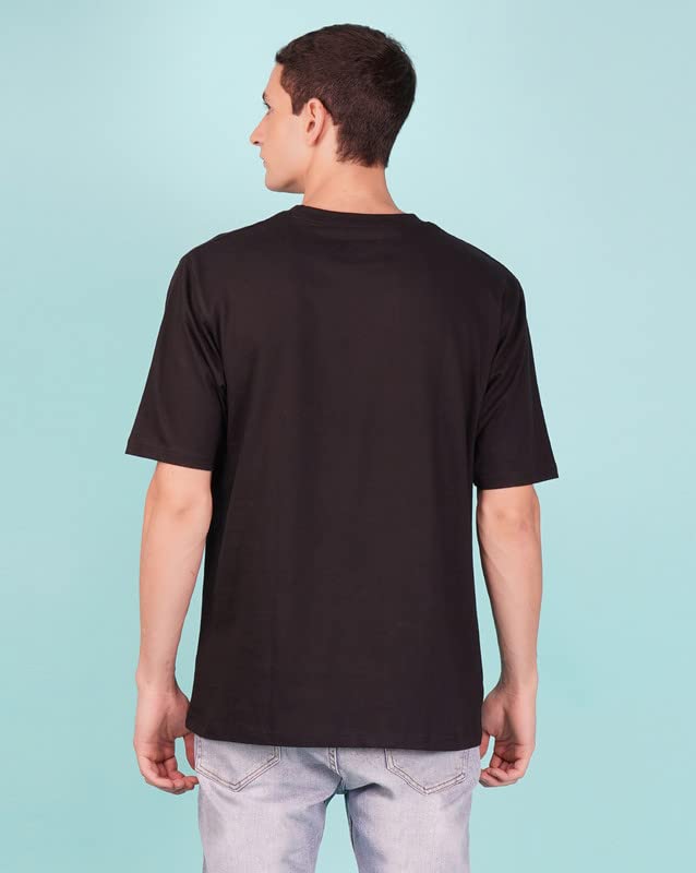 Image of Nusyl Men Solid Oversized t-Shirt - NUMCOTSH0001