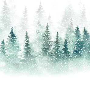 20 Servietten Weihnachten Schneebedeckter Winterwald als Tischdeko....