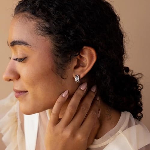 CAITLYNMINIMALIST 18K Gold Plated Sterling Silver Hypoallergenic Dainty Cartilage Lightweight Stacking CZ Diamond Mini Huggies Hoop Earrings For Women4