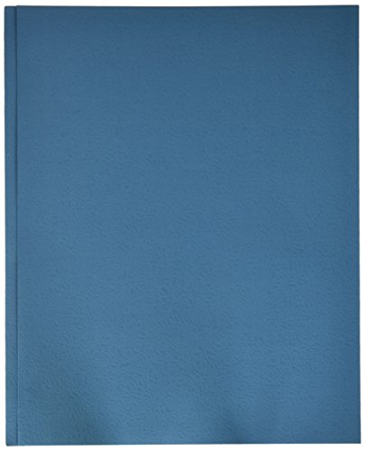 School Smart Heavy Duty 2 Pocket Portfolio with 3 Hole Fastener - 9 1/2 x 11 3/4 - 25 Pack - Light Blue