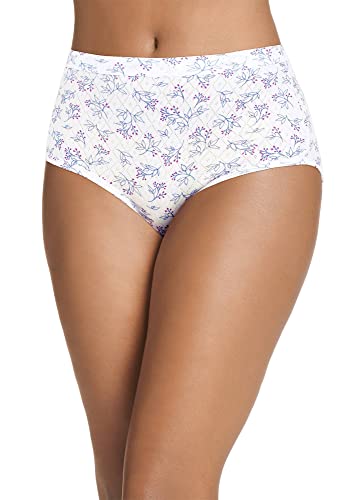 Image of Jockey Women's Underwear Elance Breathe Brief - 3 Pack, Deep Raspberry /Berry Sprig /Tornado Blue, 8 (100199084)