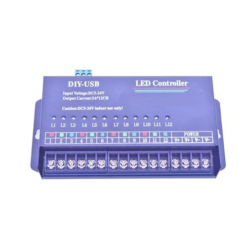 Contrôleur d'auto-programmation USB à 12 canaux LED RVB monochrome - 2