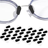 Nose Pads Self Stick Foam Eye Glass Nose Pads Anti Slip Eyeglass Nose Pads for Sunglasses Glasses Children's Glasses 16 Pairs (Black Color/1.5mm)