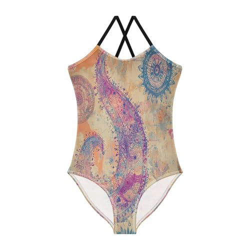 KLL Girls 1 Piecing Swimsuits Beach Swimwear Bathing Suit for Girls