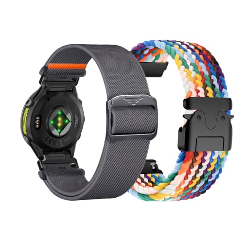 2�{ �Z�b�g �i�C�����o���h �Ή� Garmin Forerunner 970 �i�C������ �����o���h �L�k�� �}�O�l�b�g�o�b�N�� �����\ �ʋC�� �y�� �X�|�[�c �i�C���� �x���g�R���p�`�u�� Garmin Forerunner 970 ���f�B�[�X ����