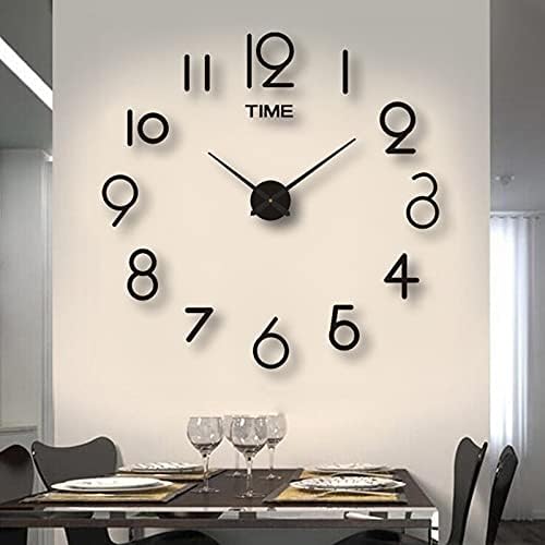 Miniatura 3 de KOPee Reloj de pared 3D Espejo Pegatinas de pared Creativo DIY Relojes de pared Diseño moderno Mudo Cuarzo Aguja Reloj de pared Decoración del hogar