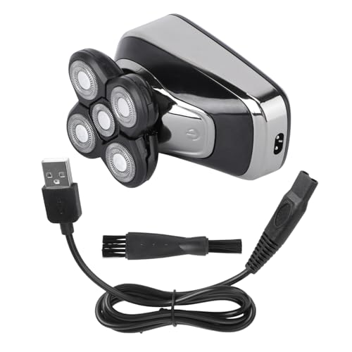 Healeved Rechargeable Electric Shaver for Men 5-Blade Trimmer Hair Trimmer Face Cleaning Brush