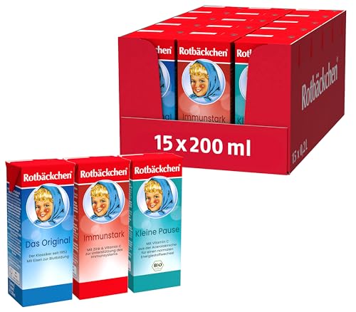 ROTBÄCKCHEN Probierpaket Trinkpäckchen-3 Sorten im 15er Pack (15x200 ml)
