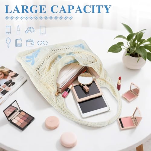 Bolso Tote de Crochet para Mujer miniatura 4