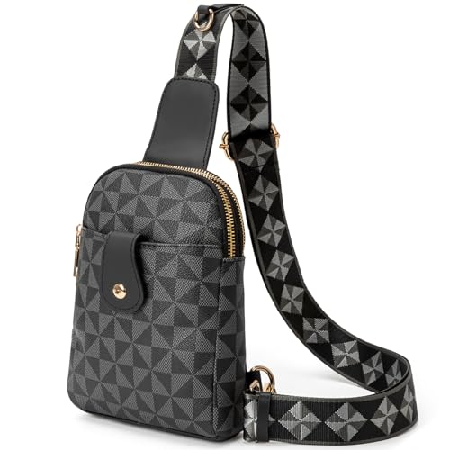 Sling Bag for Women, Crossbody Fanny Pack - Lightweight Chest Bag for Travel, Adjustable Strap & Hidden Pocket