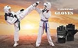 Punch Bag Training Gloves, LangRay Taekwondo Karate Boxing Gloves for MMA Sparring Martial Arts Muay Thai Kickboxing Mitts UFC Fighting Grappling Gear for Womens Mens Adults Kids, Black(S) - Image 8