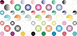 [53x] Shaded Camera Dots Webcam Lens And LED Light Cover Privacy Sticker