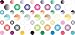 [53x] Shaded Camera Dots Webcam Lens And LED Light Cover Privacy Sticker