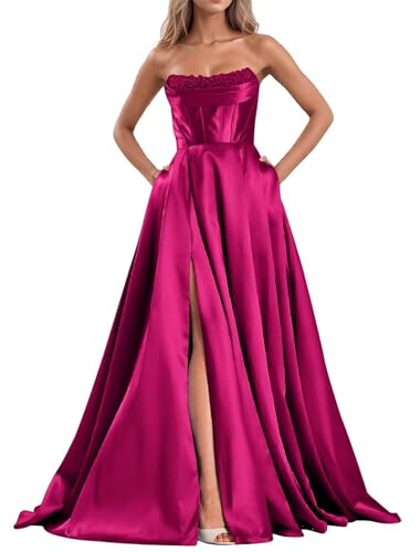 Robe de bal longue plissée BY180 pour affiner la silhouette avec élégance et confort