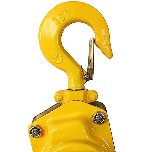 DEAR CARBON Lever Chain Hoist 1 1/2 Ton 3300LBS Capacity 10 FT Chain Come Along with Heavy Duty Hooks Ratchet Lever Chain Block Hoist Lift Puller - Thumbnail 7