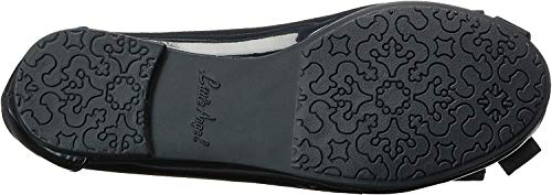 Swea Pea & Lilli Girls Flats with Pearl Bow, Black Patent, Size Little Kid 2.0