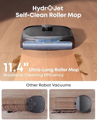 Image of eufy Robot Vacuum E28, 20,000 Pa Suction, Roller Mop with HydroJet System, Portable Carpet for Deep Cleaning,All-in-One Robot Vacuum and Mop Combo, Zero-Tangling, Corner-to-Edge Cleaning (Upgraded)