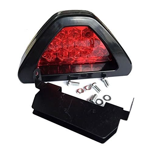Fiable 12 LED Car Blinking Brake Light Triangle F1 Style Rear Tail Brake Flashing Light