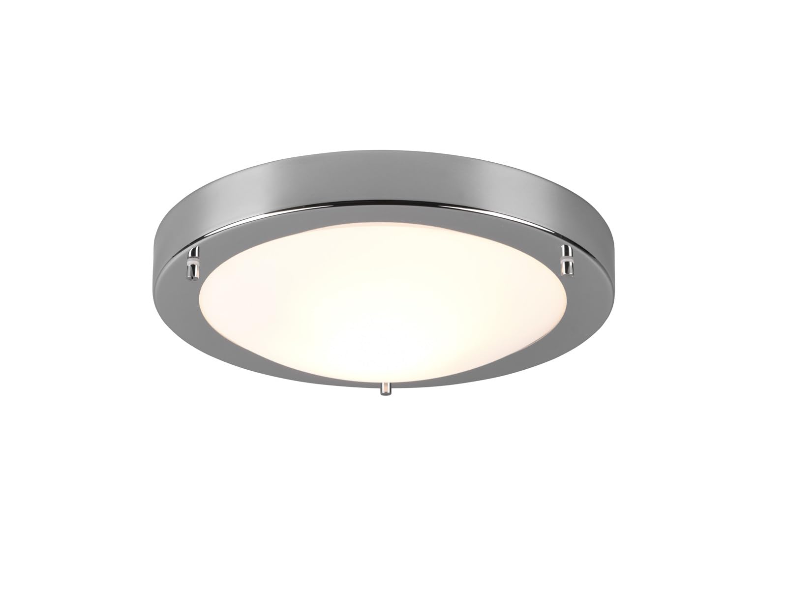 Trio 6801011-06 Condus Plafoniera, 1x60 Watt, Cromo/Bianco, 31.5 cm