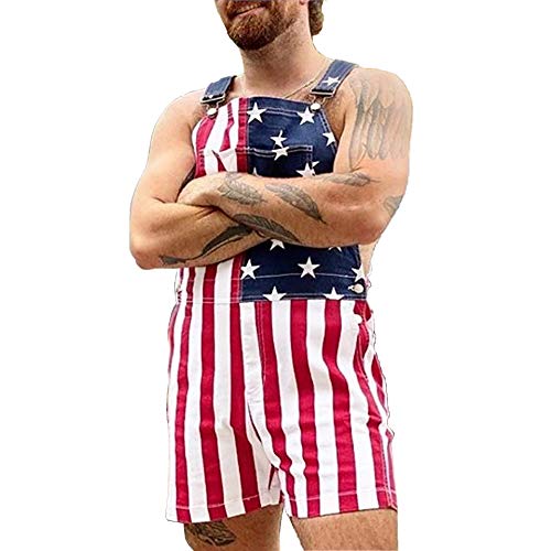 Grneric American Flag Overalls Bib 
