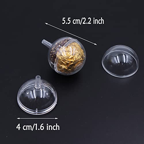 Eorta 20 Pcs Chocolate Lollipop Case Plastic Chocolate Flower Holder To Make Bouquet, Clear #TOP1