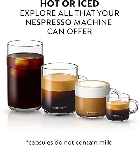 NESPRESSO Vertuo, Auswahl an Signature Kaffee (230ml), Gran Lungo (150ml) und Double Espresso (80ml), Mittlere bis dunkle Röstungen, Kompatibel mit VERTUO Kapselmaschinen, Set aus 50 Kaffeekapseln