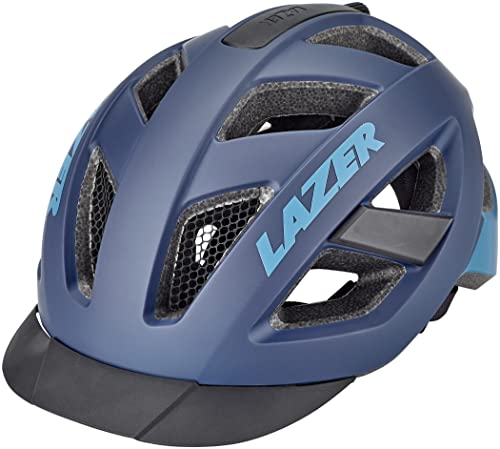 Casque de vélo Lazer Cameleon bleu noir protection moustiquaire