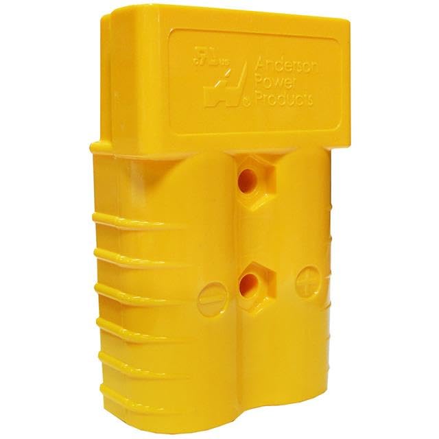 2 Position Blade Type Power Housing Connector Non-Gendered Yellow-image-0