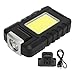 Running Light 6 Mode Brightness LED Clip On Lightweight Hands Free Flashlight USB Charging for Camping Outdoor Adventure