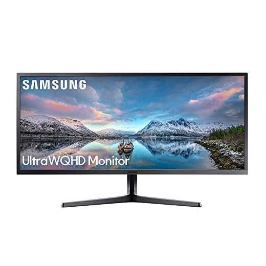 Monitor panorâmico Samsung de 86,36 cm Ultrawide WQHD (LS34J550WQNXZA)