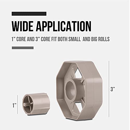 Lichamp 10 Pack Masking Tape Beige And Desktop Tape Dispenser Holder With Large 3 Inch Core For Masking Tape #TOP6