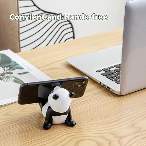 Image of ZORBES Panda Kawaii Phone Stand for Desk, Adjustable Compatible with Smartphones and Tablets, 4-8'' Cute Panda Smartphone Stand, Kawaii Room Decor Aesthetic, 2.95 x 3.54