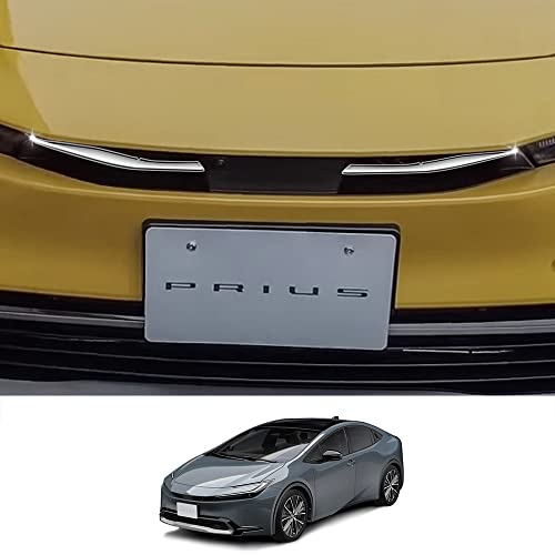 MEKOMEKOトヨタ 新型プリウス 60系 専用 フロントグリルガーニッシュ アッパーカバー フロントバンパー 外装パーツ アクセサリー ABS樹脂製 2PCS PRIUS ZVW60 ZVW65 MXWH60 MXWH65【鏡面メッキ仕上】PRIUS-