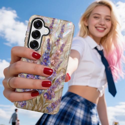 Coque compatible avec Samsung Galaxy S26 Plus antichoc vitrail floral