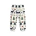 ORGYPET Girls Baggy Sweatpants XL Children's Loose Legged Bloomers Soft Skin Friendly Girls Wide Leg Pants Girls Trousers Breathable Fabric for All Day Wear, Deer Christmas Tree