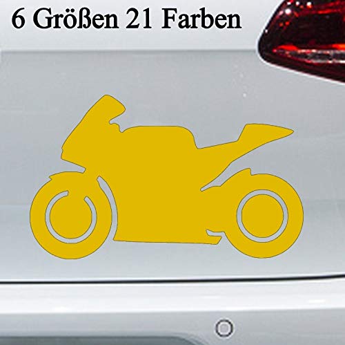 Superbike motorfiets sticker 6 maten Silhouette Raceing Tuning Bike Sticker JDM in 6 maten en 21 kleuren