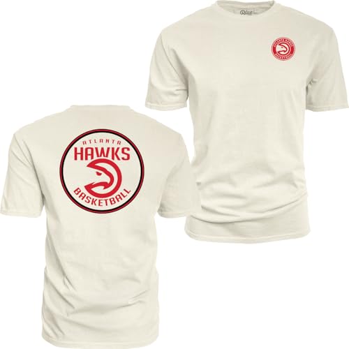 Image of Blue 84 NBA Unisex-Adult NBA Officially Licensed T-Shirt Ringspun Front /Back Ivory