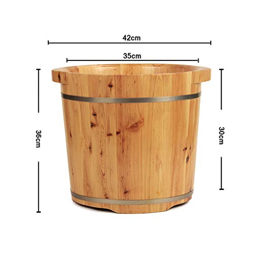 Bañera de madera para pedicure Katzowen 42 cm x 36 cm miniatura 2