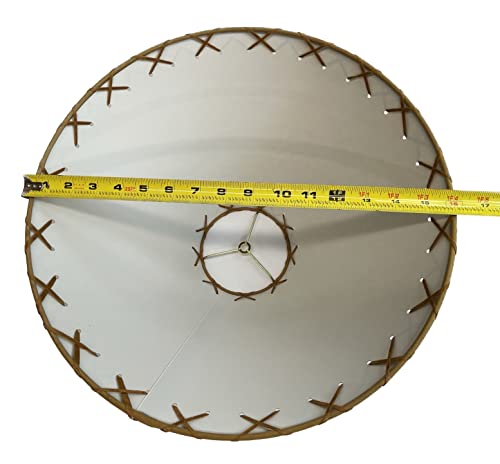 Generic Rustic Oiled Kraft Laced Lamp Shade thumb #6