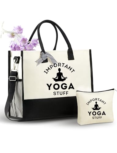 Bolso Tote para Instructoras de Yoga con Cierre y Correa miniatura 1