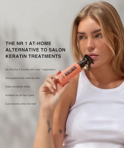 ANSWR At-home Keratin Treatment Kit - Vegan Shampoo & Conditioner Set Frizz-free Hair For 3 Months - Salon Quality Smoothing hair treatment Growth and Thinning Hair, 89% Natural - 3x100ml - Image 4