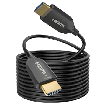 SOEYBAE 4K HDMI Fiber Optic Cable 50m, HDMI 2.0 Cable Supports 4K@60Hz,18Gbps, 4:4:4, HDR, HDCP2.2, ARC, 3D,PS3, PS4,PC