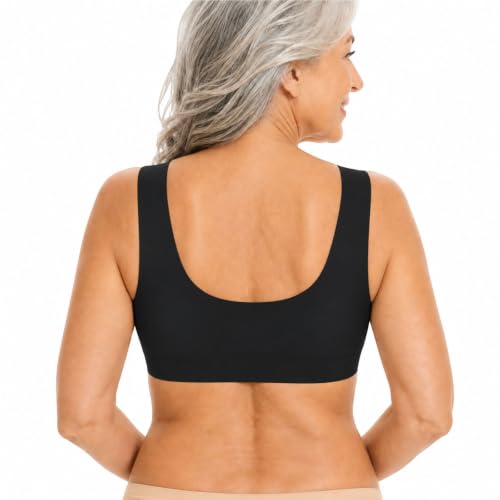 Xopseary Push Up Bras for Women Black 2XL Seamless Anti-Sagging Bras - image 3