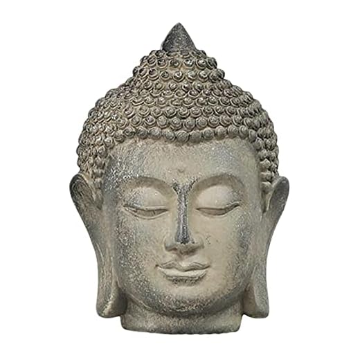 Cabeza de Buda Estatua Estatuilla Fengshui Decoración Escultura